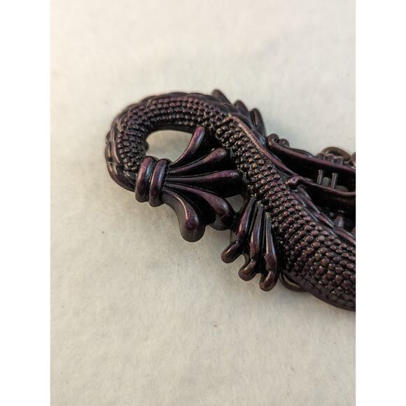 Snake/Dragon belt buckle 4x2" vtge Looks Coated bronze-ish color For 1.5" Belt. - Picture 3 of 9